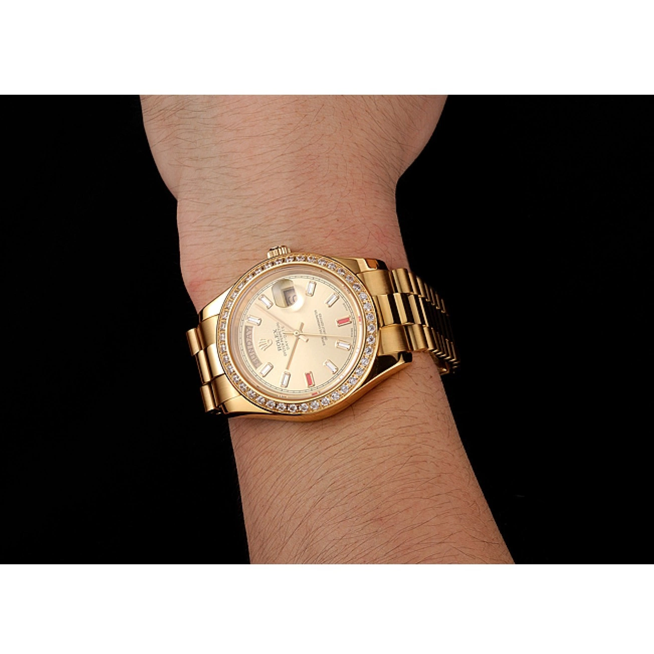 Aaa replica watch Clock Rolex Submariner Wall Black-Gold 622476 0726
